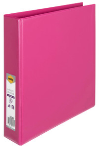 MARBIG CLEARVIEW INSERT BINDER A4 38MM 2D PINK