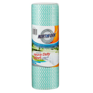 NORTHFORK HEAVY DUTY ANTIBACTERIAL PERFORATED WIPE PK50