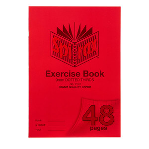 SPIRAX P101 EXERCISE BOOK A4 9MM DOTTED THIRDS 48PG 70gsm *** While Stocks Last *** ** ETA 27/10/2026 **