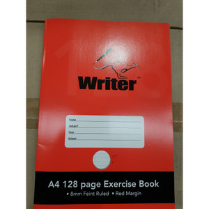 Writer Exercise Book A4 8mm Feint Ruled 70gsm 128 Page (Equivalent to NPM-EB6503)