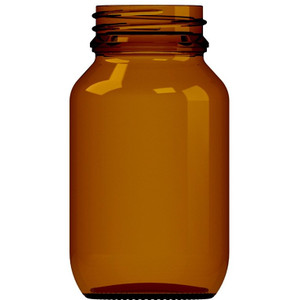 115ml Amber Glass Tablet Bottle With 38mm TT Screw Neck (Each) - (please order in multiples of 54)