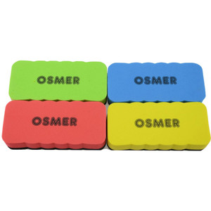 OSMER EVA WHITEBOARD ERASER STANDARD - MAGNETIC - 111mm X 50mm