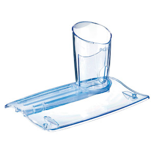 LEITZ ALLURA DESK TIDY & PENCIL CUP Clear/Blue