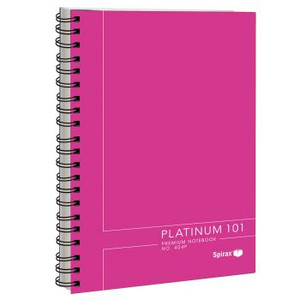 SPIRAX 404 PLATINUM NOTEBOOK A4 102 Pages Pink