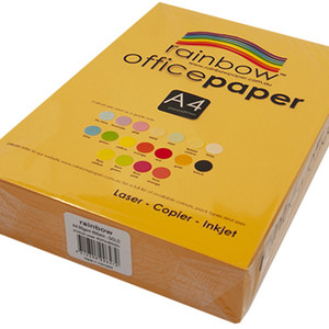 RAINBOW 80GSM OFFICE PAPER A4 Gold Ream of 500
