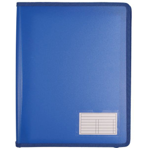 Bantex Zipper Binder A4 2D Ring 25mm - Navy