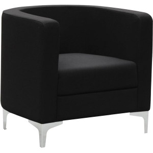 MIKO TUB CHAIR W 750 x H 800 x D 750mm Black Fabric