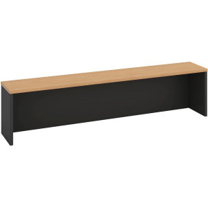 OM Classic Reception Desk Hob 1500Wx380Hx300mmD Beech and Charcoal