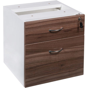 OM Premiere Fixed Pedestal 450Hx464Wx400mmD 1 Drawer 1 Filing Drawer Casnan and White