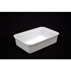 DISPOSABLE RECTANGLE CONTAINER 750ml White Bx500 (Lids Sold Separately)