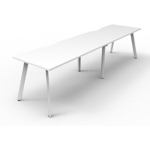 Eternity Workstation 2 Person No Screen 1800Wx750D White Top White Single Frame