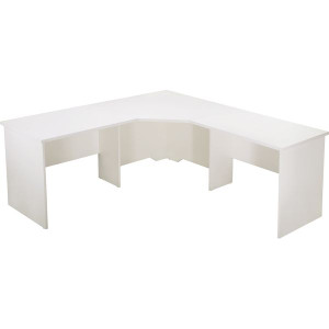 Rapid Vibe 3 Piece Corner Workstation 1800Wx1800Wx600D All White