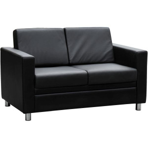 MARCUS LEATHER LOUNGE W 1350 x H 820 x D 840mm Black