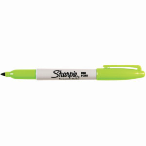 Sharpie Fine Point Marker Permanent 1.0mm Fine Lime