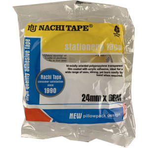 NACHI 620 OFFICE TAPE 24MM X 66M CLEAR ROLL