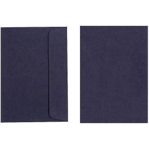 Quill Coloured Envelope 80gsm C6 - Black Pack of 25 (93033)