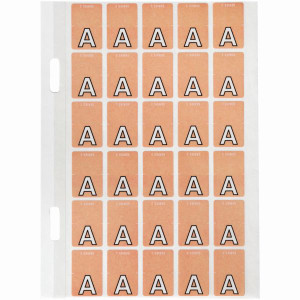 Avery Alphabet Coding Label A Top Tab 20x30mm Pink Pack of 150