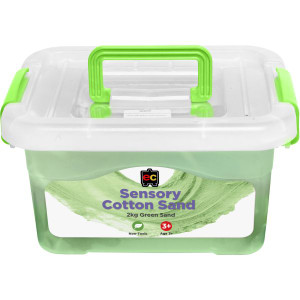 EC Sensory Cotton Sand 2KG Tub Green
