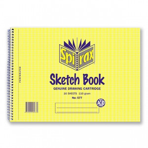 SPIRAX 577 SKETCH BOOK 16 Leaf 177 x 245mm S/O