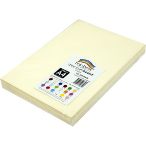 Rainbow Spectrum Board A4 220gsm Cream 100 Sheets