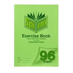 SPIRAX P109 EXERCISE BOOK A4 14MMDT 96PG