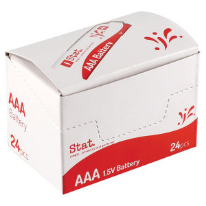 Stat Alkaline AAA Batteries Bulk Box of 24 ** ETA 13/5/2024 **