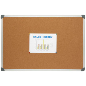 CORK BOARD ALUMINIUM FRAME 900 X 600 ACO-B10464