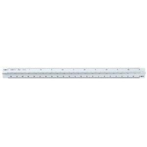 Linex Ruler Triangular Scale 321 30cm 1:20:25:50:75:125