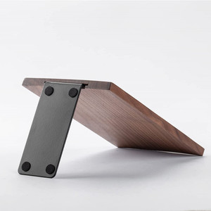 TIMBER/METAL BOOKENDS WALNUT