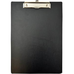 A4 CLIPBOARD PVC BLACK