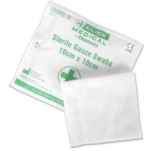 GAUZE SWAB 10CM X 10CM PK5 STERILE