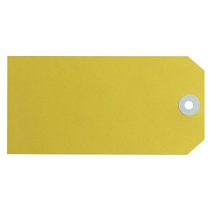 AVERY SHIPPING TAGS SIZE 6 134X67MM YELLOW BX1000