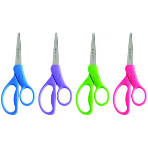 SCISSORS WESTCOTT STUDENT 6 INCH MICROBAN Assorted Colours