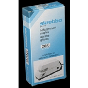 SKREBBA 26/6 STAPLES 30 SHEET CAPACITY SSKR2665 BX5000