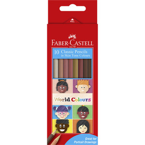 Faber-castell Classic Colour Pencils Skin Tone Pack of 10