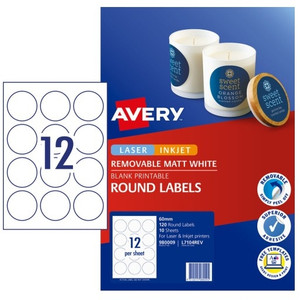 AVERY L7107REV PRODUCT LABEL 62x42mm White 180 Pack