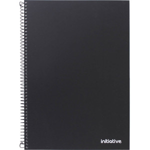 INITIATIVE PREMIUM SPIRAL NOTEBOOK WITH PP COVER AND POCKET SIDEBOUND A4 240 PAGE *** While Stocks Last - please enquire to confirm availability ***