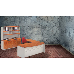 Merlin Tempo Executive Desk 2100/750 x 1800 / 600 Return