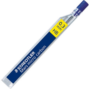 STAEDTLER MARS MICROGRAPH LEAD HB 0.3MM TUBE OF 12
