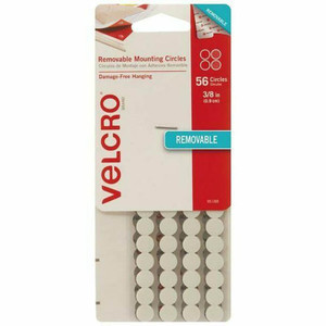 VELCRO BRAND REMOVABLE MOUNTING CIRCLES 9MM PACK 56