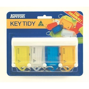 4 TAG KEVRON KEY RACK (ASSORTED COLOURS)