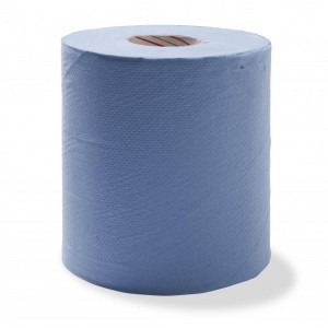 Centrepull Roll 1 Ply 300m Blue Carton of 6 PERFORATED