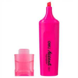 Deli Highlighter Pink Chisel Point Pack of 10