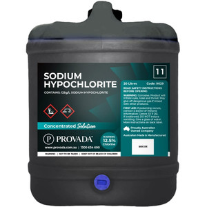 Provada Sodium Hypochlorite (12.5%) 20L