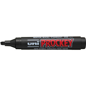 UNI PROCKEY PERMANENT MARKER Chisel Tip Black (Each)