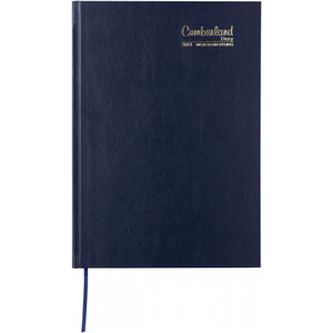 CUMBERLAND CASEBOUND DIARY A4 WEEK TO VIEW BLUE (2026 - Clearance - While Stocks Last)