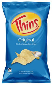 THINS ORIGINAL POTATO CHIPS 90GM