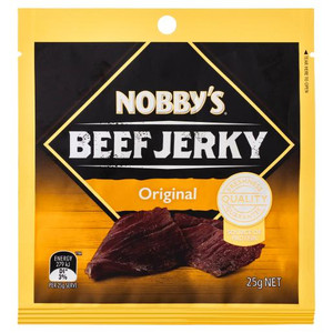 NOBBYS ORIGINAL BEEF JERKY 25GM