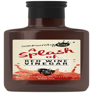 COMMUNITY CO RED WINE VINEGAR 500ML