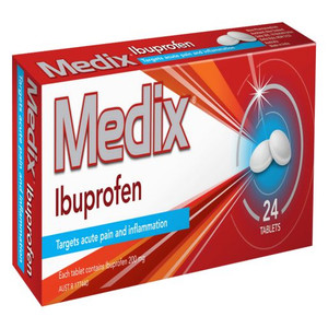 MEDIX IBUPROFEN ROUND TABLETS 24S